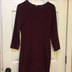 Forever 21 fitted maroon dress